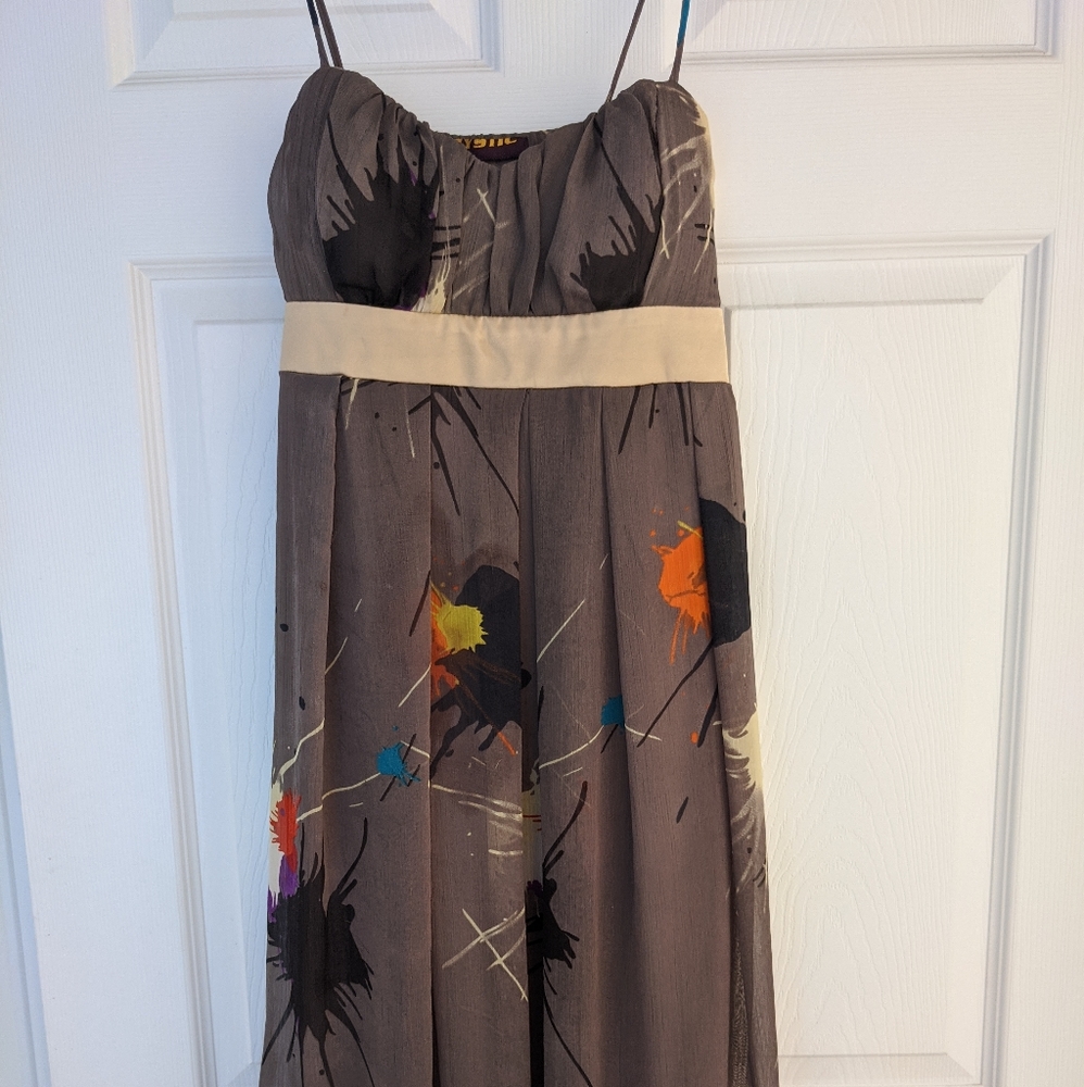 Mystic A-line dress with thin straps